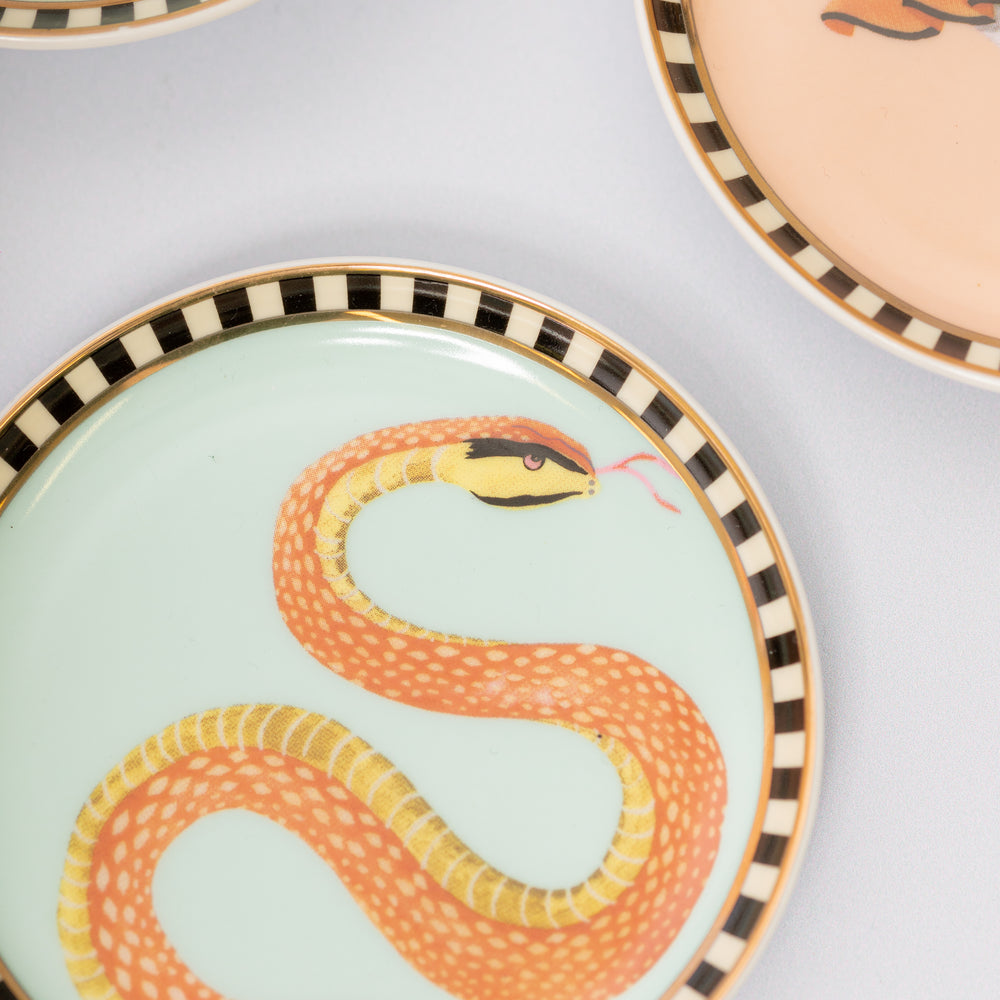 Yvonne Ellen Ceramic Coasters, Animals ( Set Of 4 )