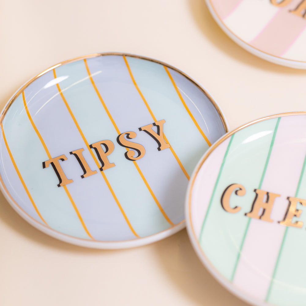 Yvonne Ellen Ceramic Coasters, Slogan  ( Set Of 4 )