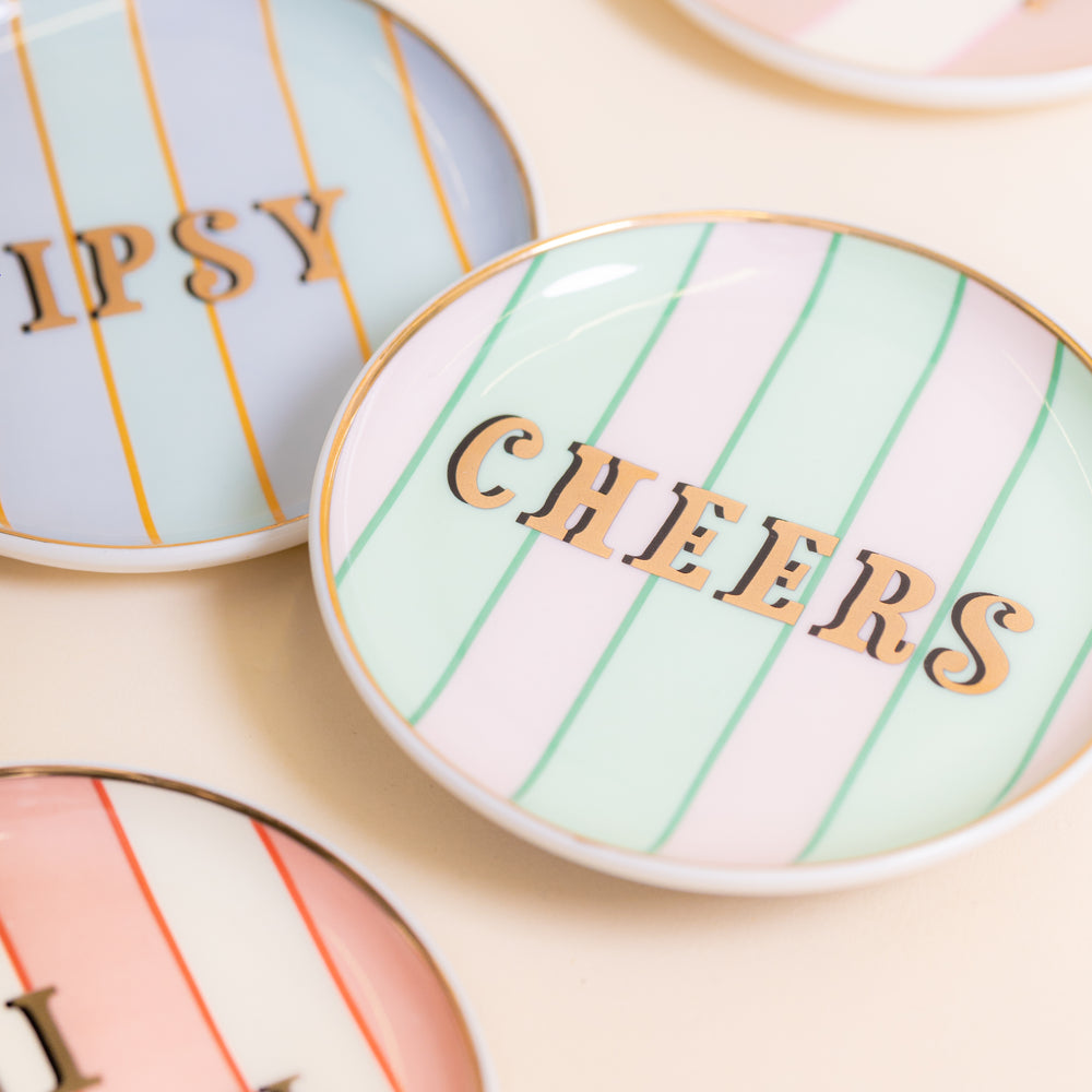 Yvonne Ellen Ceramic Coasters, Slogan  ( Set Of 4 )