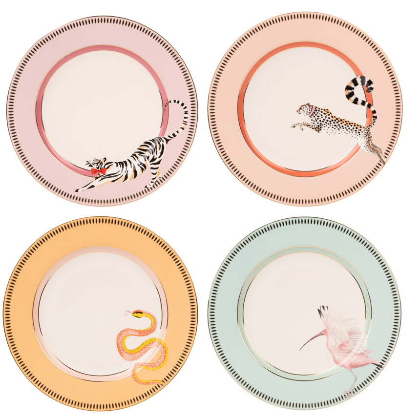 Yvonne Ellen Animal Dinner Plates (Set Of 4)