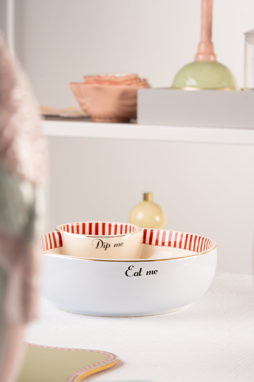Yvonne Ellen Chip & Dip Serving Bowl