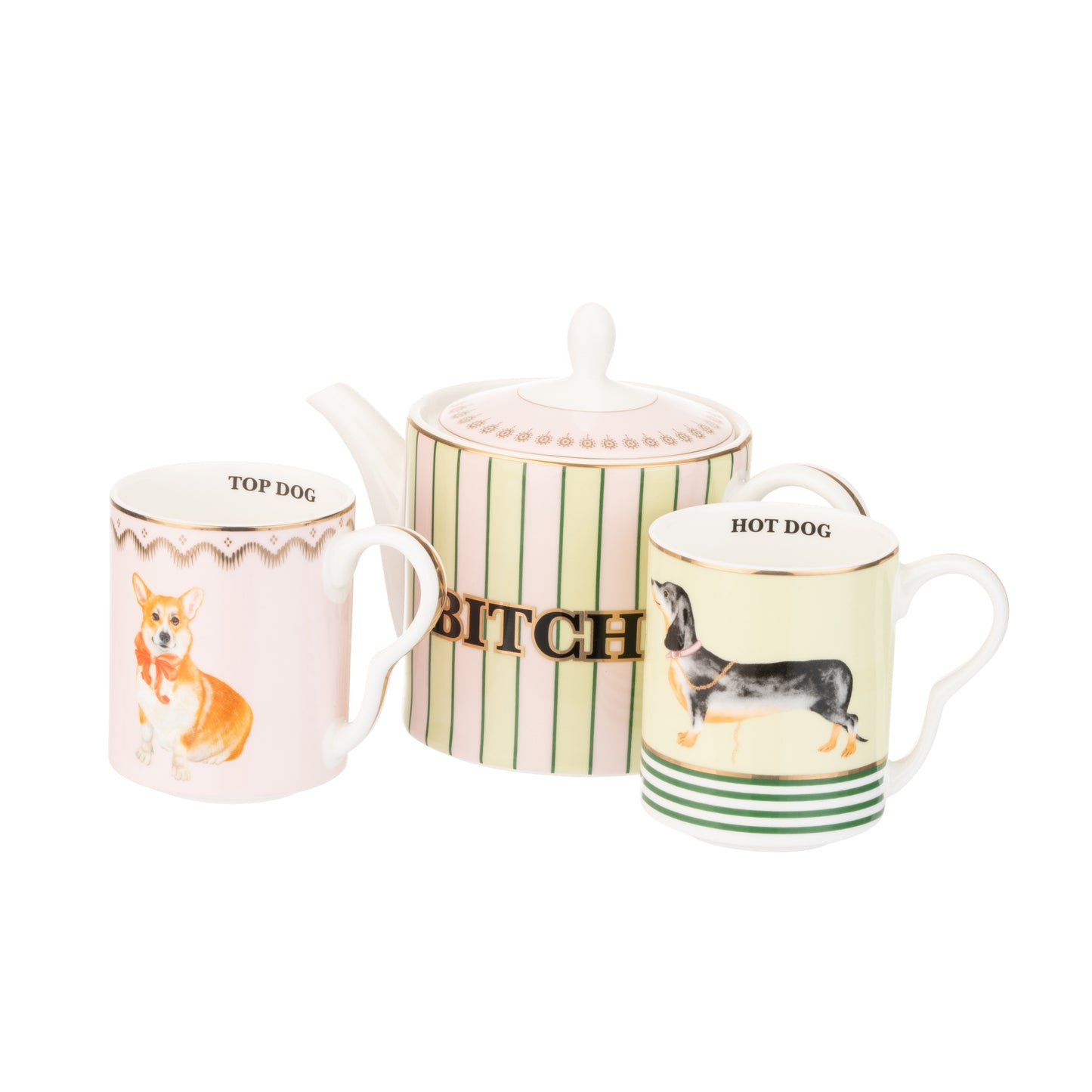 Yvonne Ellen Doggie Teapot & Mug Set