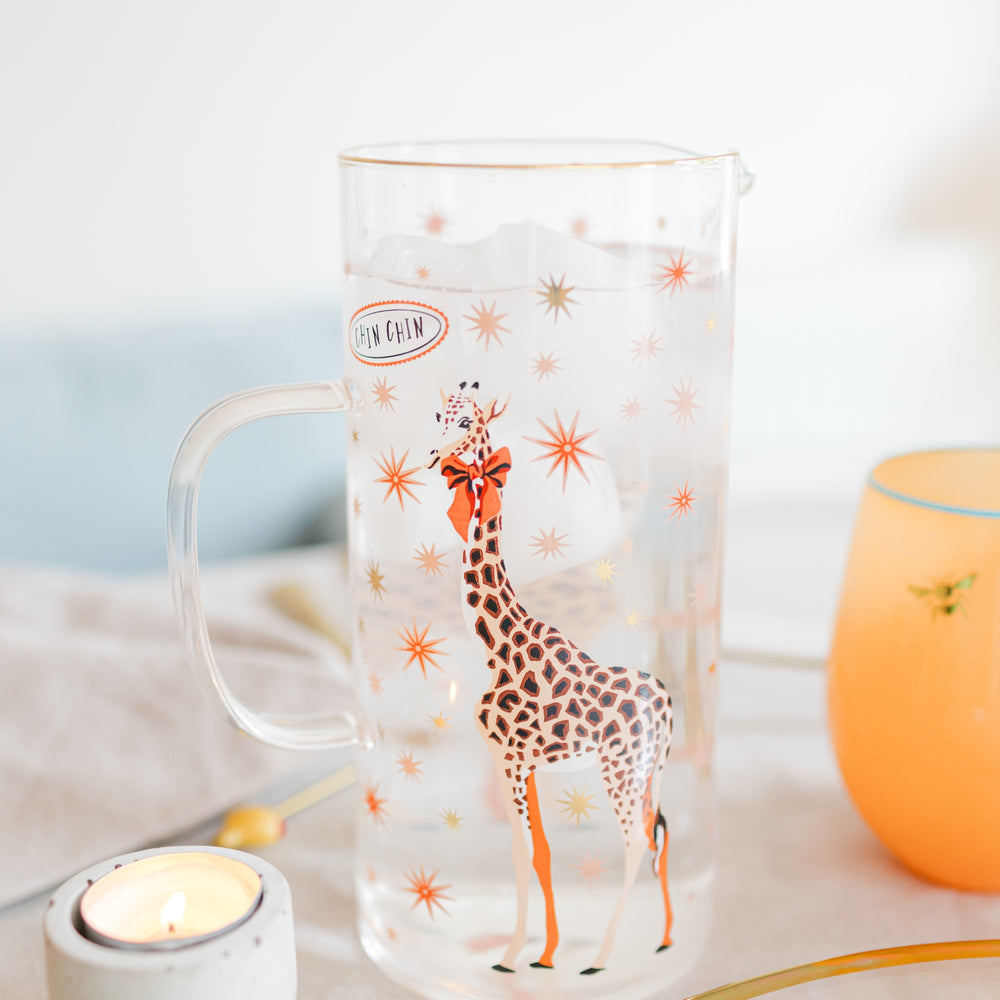Yvonne Ellen Glass Jug, Giraffe