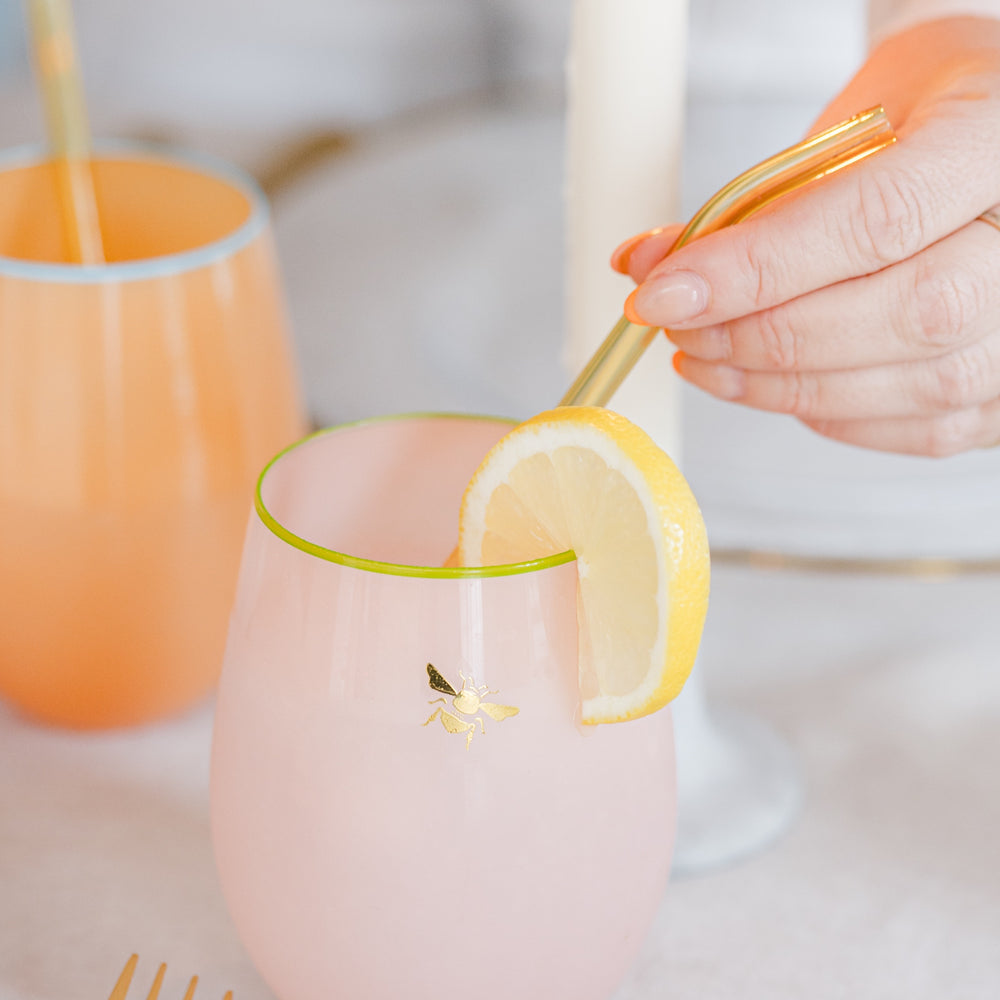 Yvonne Ellen Glass Bee Tumblers, Set Of 4