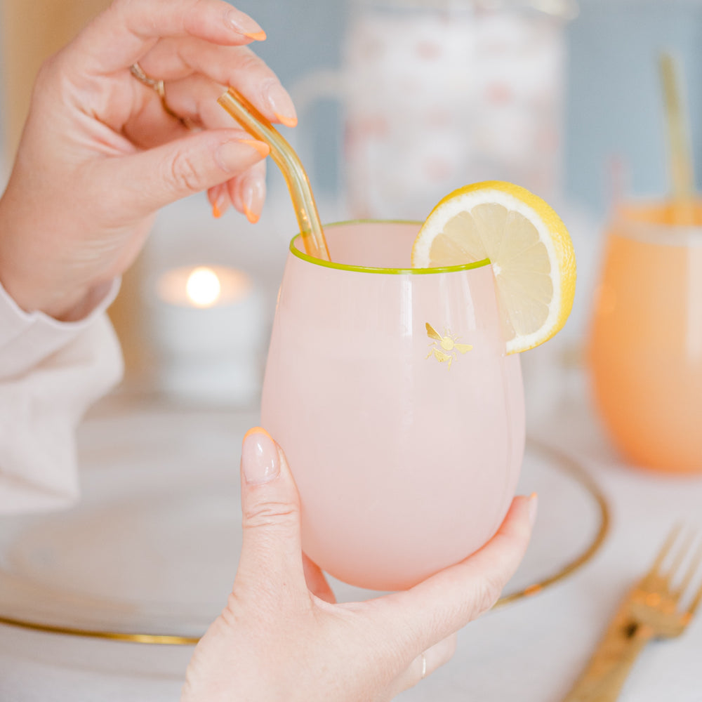 Yvonne Ellen Glass Bee Tumblers, Set Of 4