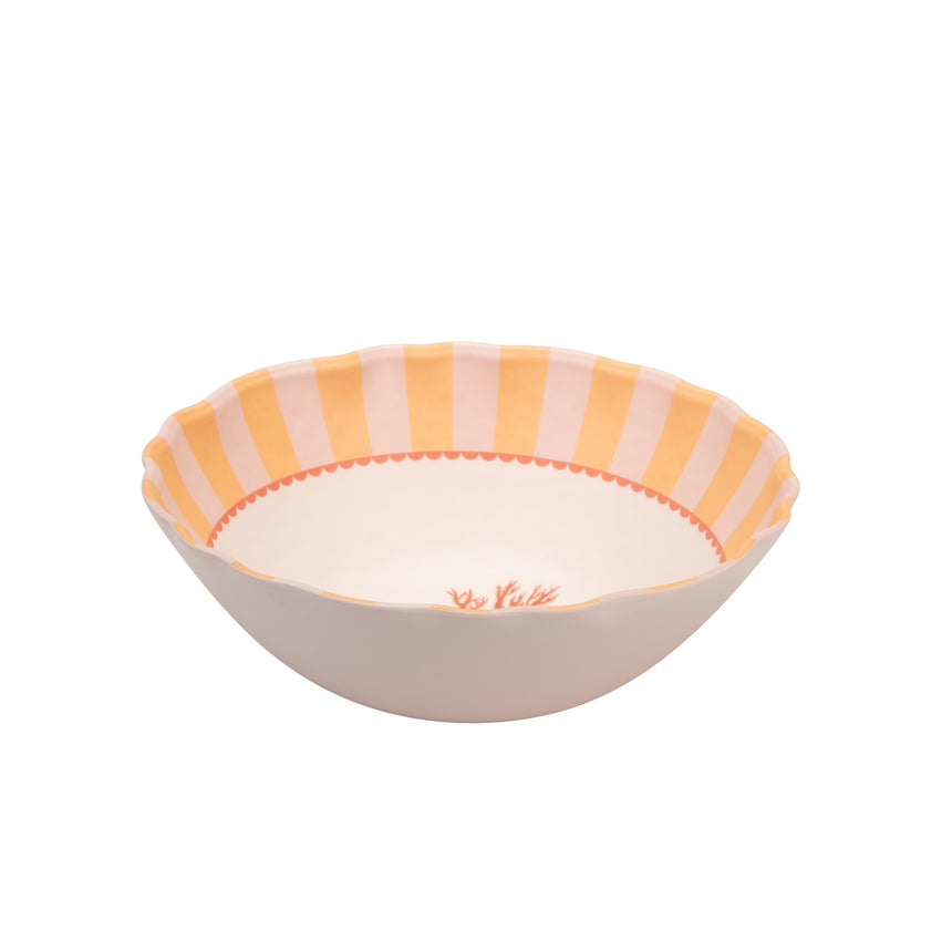 Yvonne Ellen Coral Melamine Serving Bowl