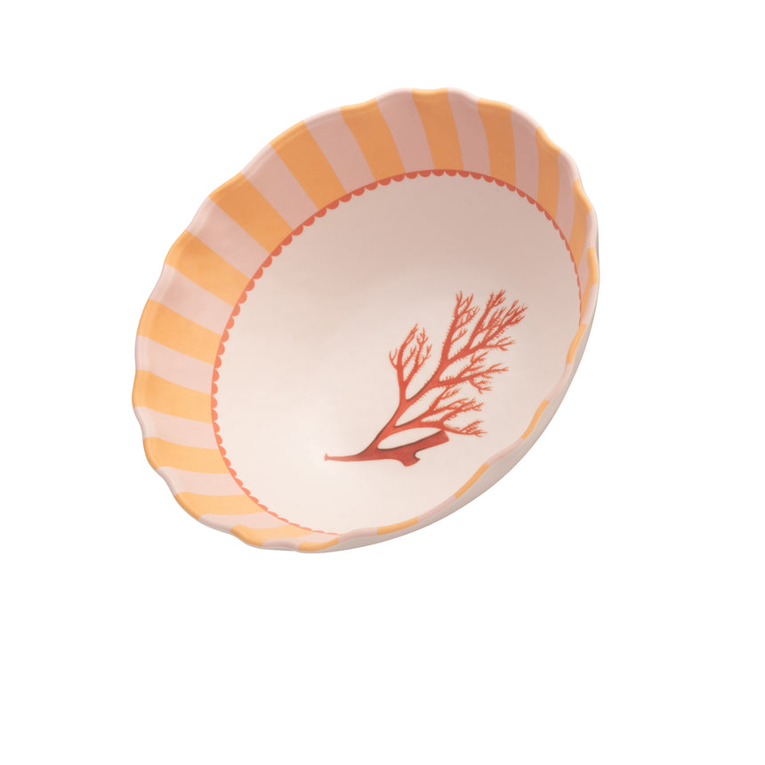 Yvonne Ellen Coral Melamine Serving Bowl