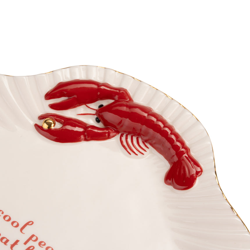 Yvonne Ellen Shell Shaped Serving Platter, Lobster