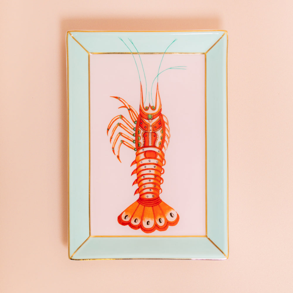 Yvonne Ellen Rectangular Plate, Lobster