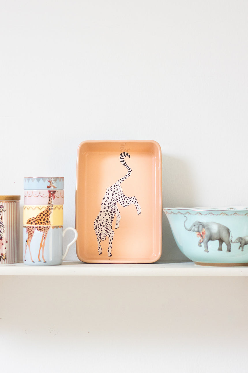 Yvonne Ellen Rectangular Baking Dish, Cheetah ( Small )