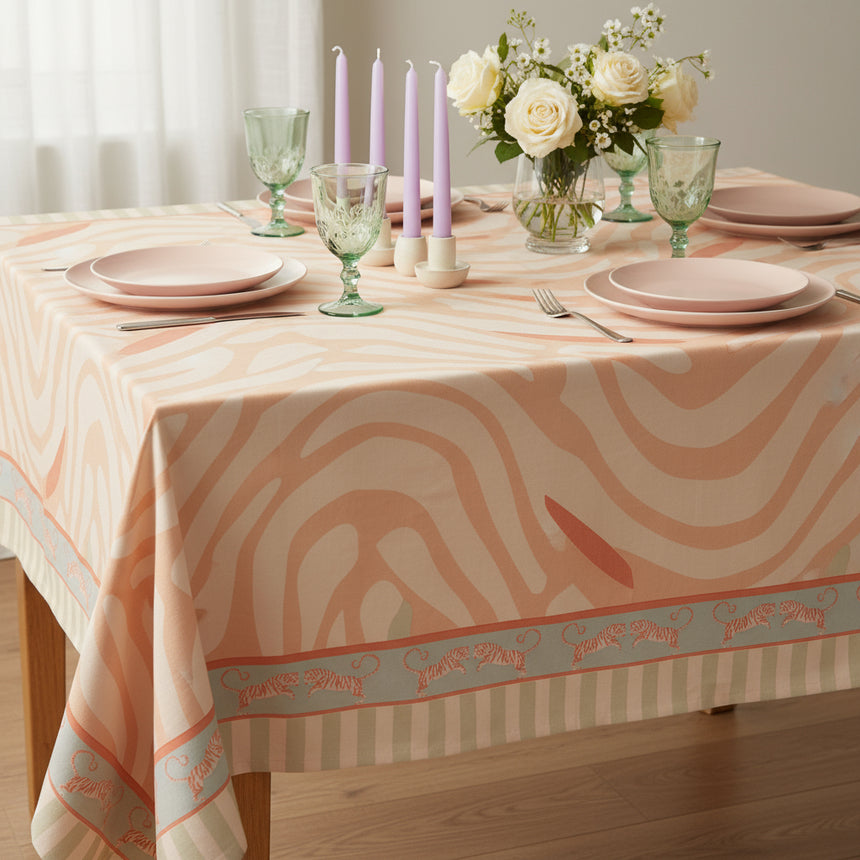 Yvonne Ellen Tiger Cotton Tablecloth