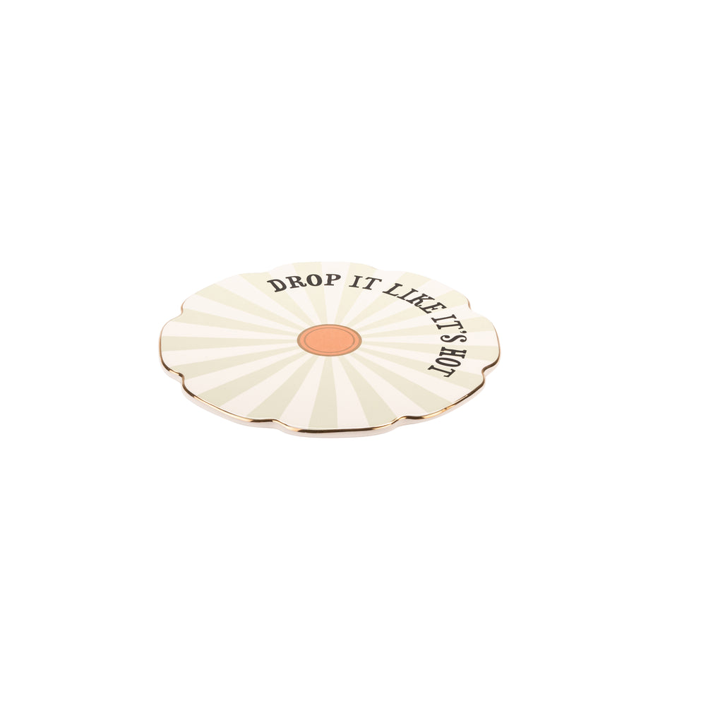 Yvonne Ellen Ceramic Trivet, Drop It Like It Hot