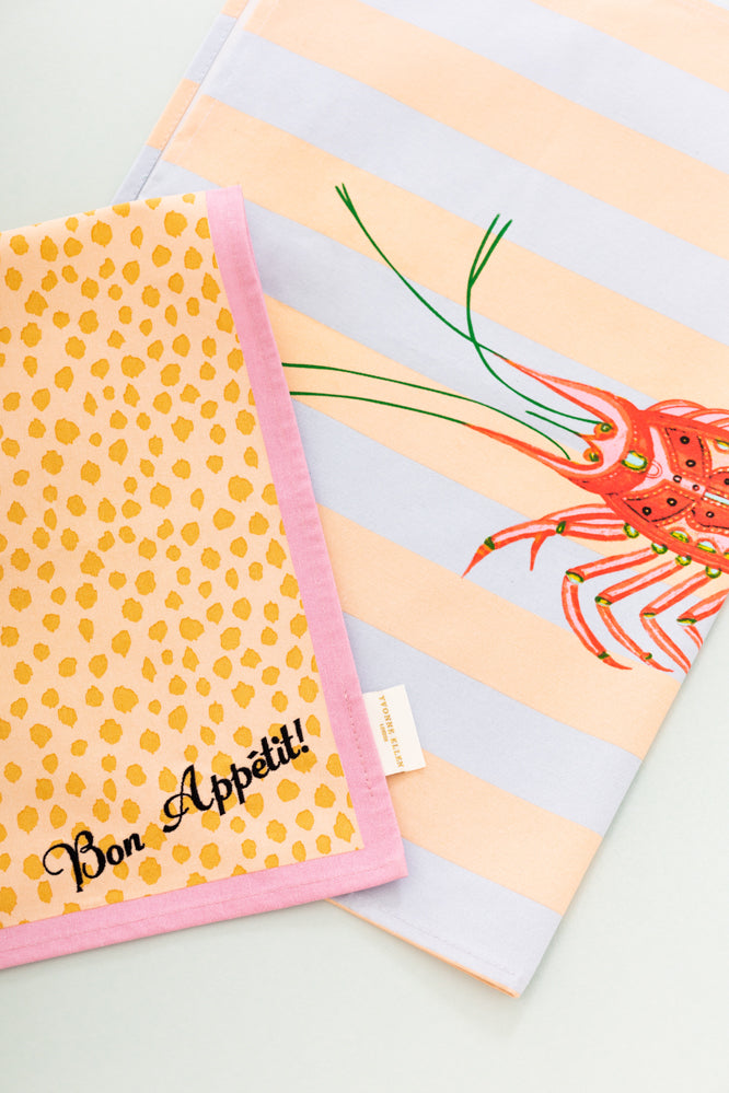Yvonne Ellen Tea Towels, Lobster (Set Of 2)