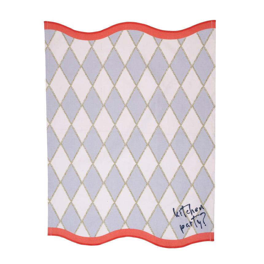 Yvonne Ellen Scalloped Edged Tea Towels (Set Of 2)