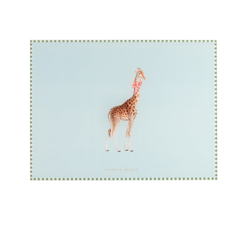 Yvonne Ellen Glass Worktop Saver, Giraffe