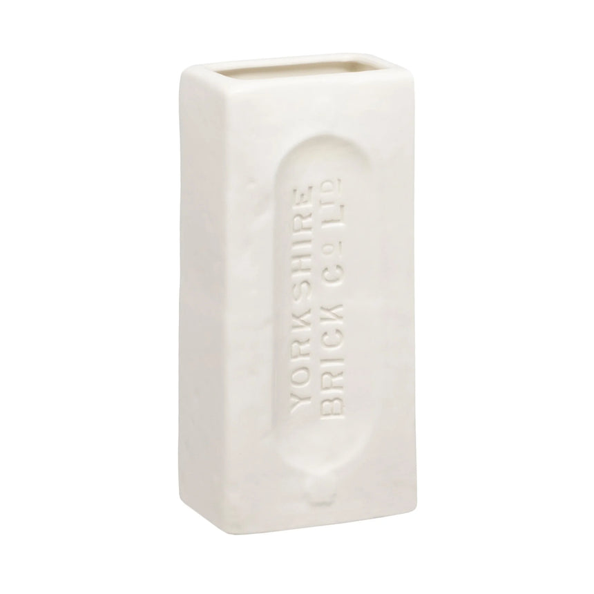 Yorkshire Brick Vase, White