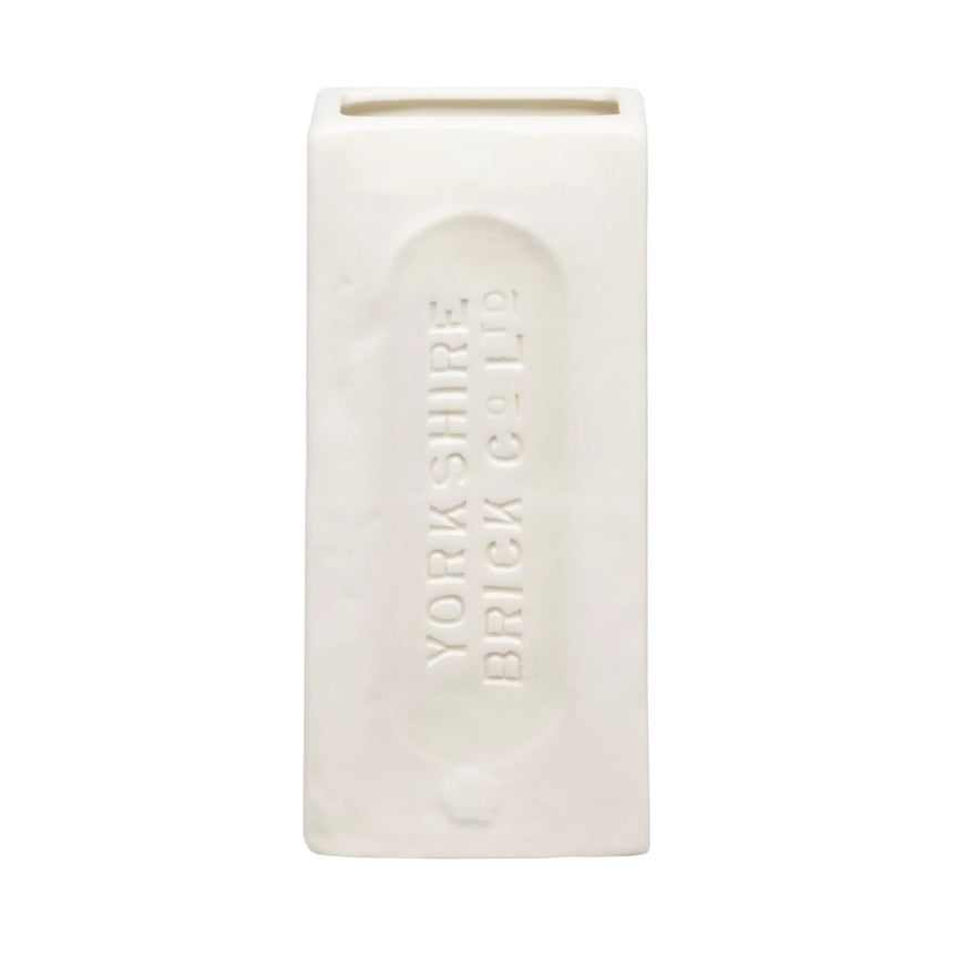 Yorkshire Brick Vase, White