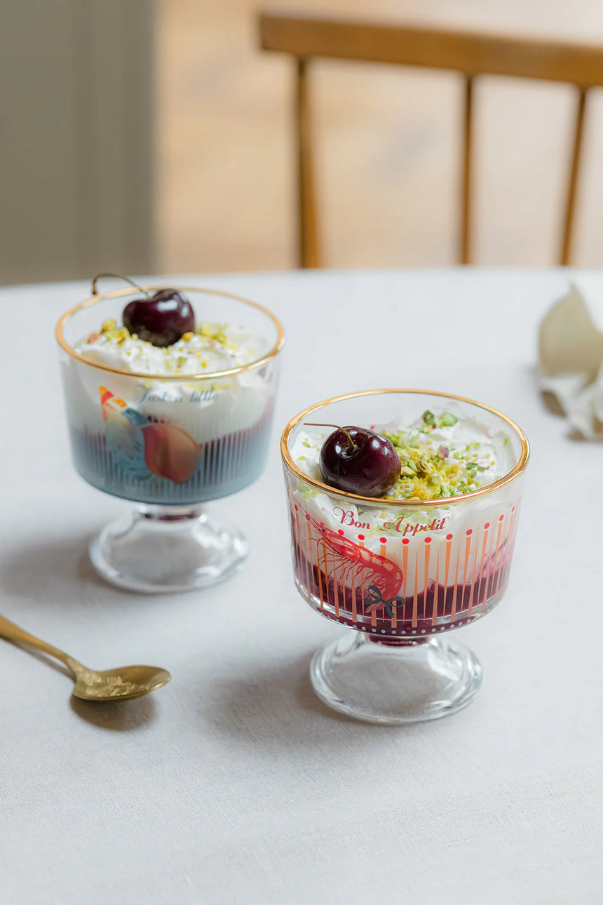 Yvonne Ellen Glass Dessert Bowls , Set Of 2