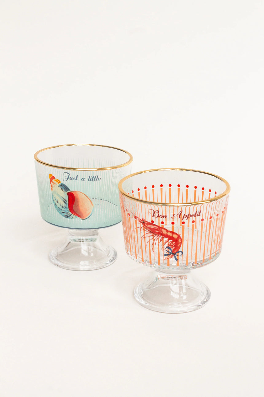 Yvonne Ellen Glass Dessert Bowls , Set Of 2