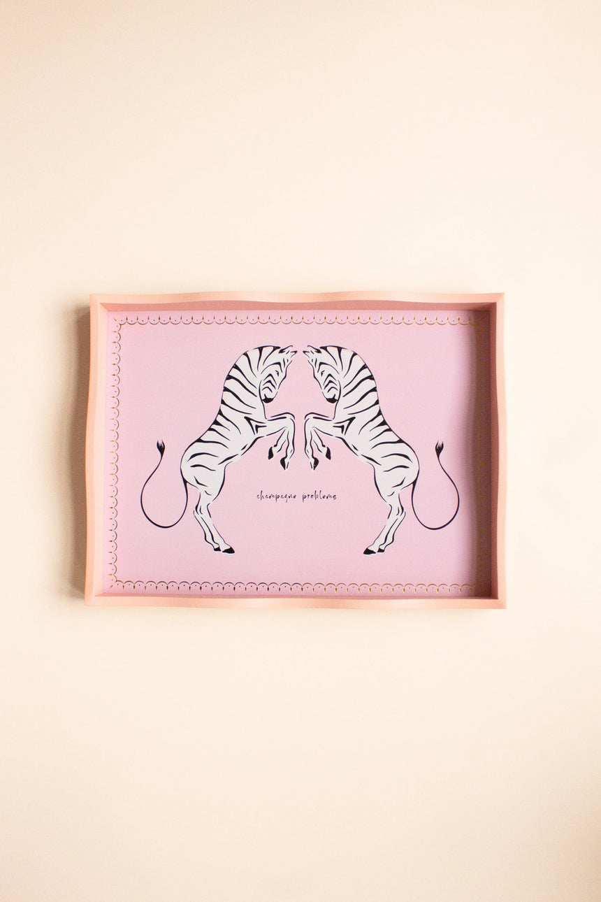 Yvonne Ellen Zebra Serving Tray
