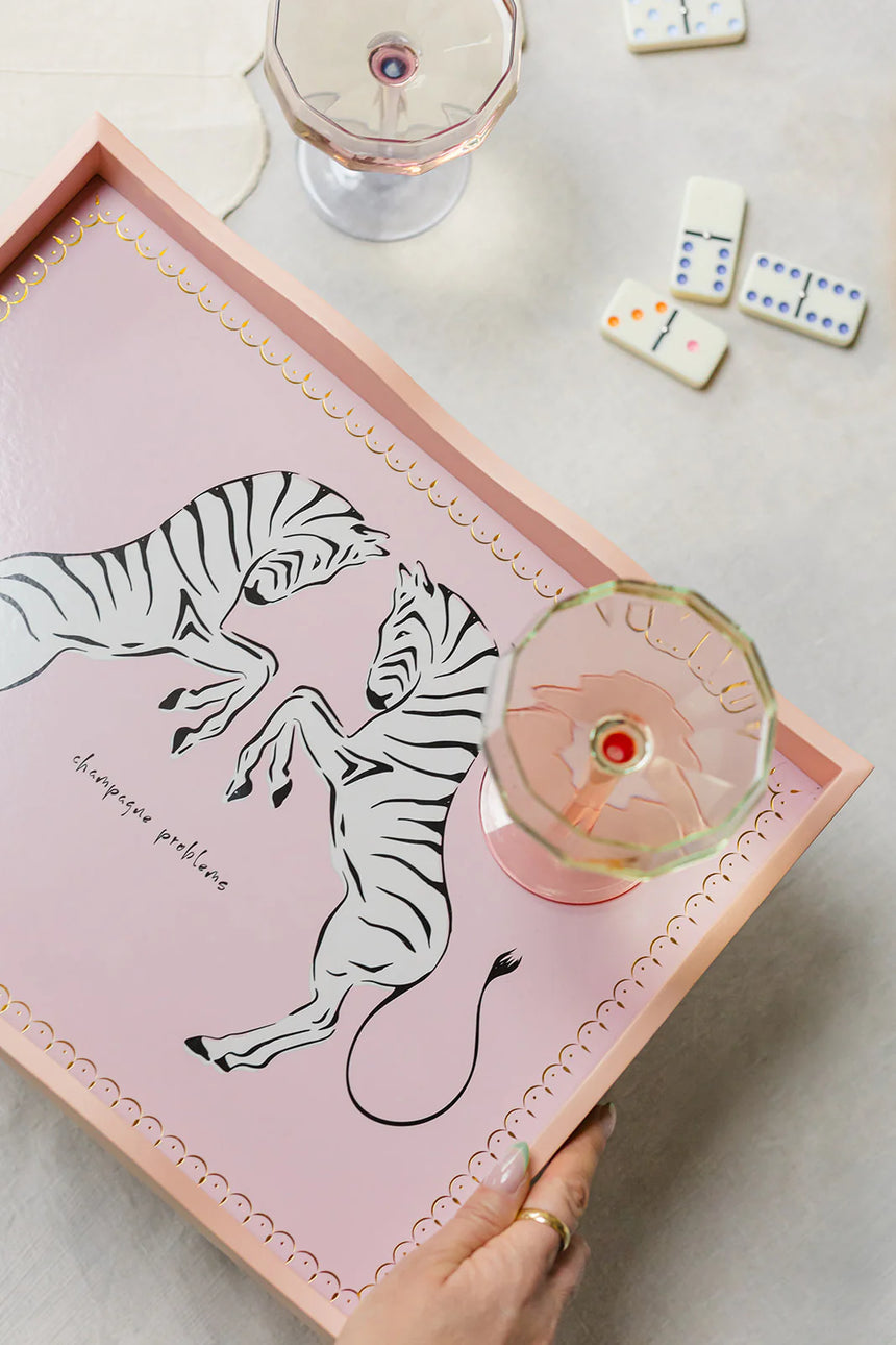 Yvonne Ellen Zebra Serving Tray