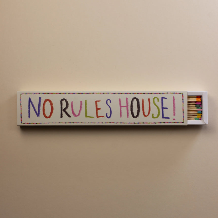 Matchbook Creative Luxury Extra Long Matches, No Rules House!