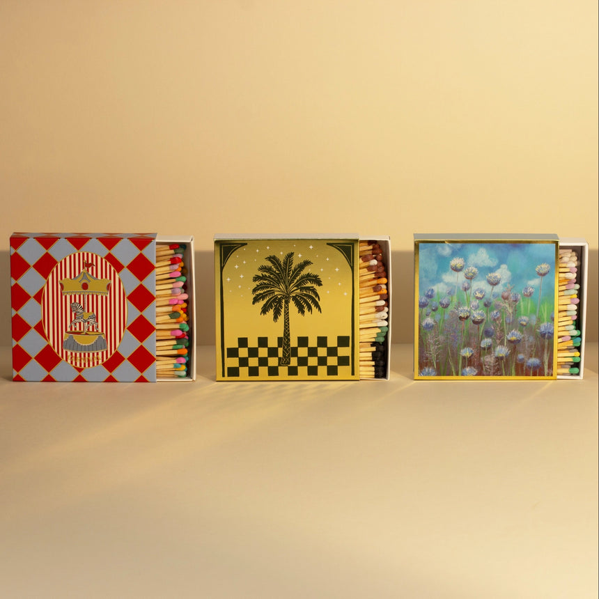 Matchbook Creative Luxury Matches, Carnival Zebra