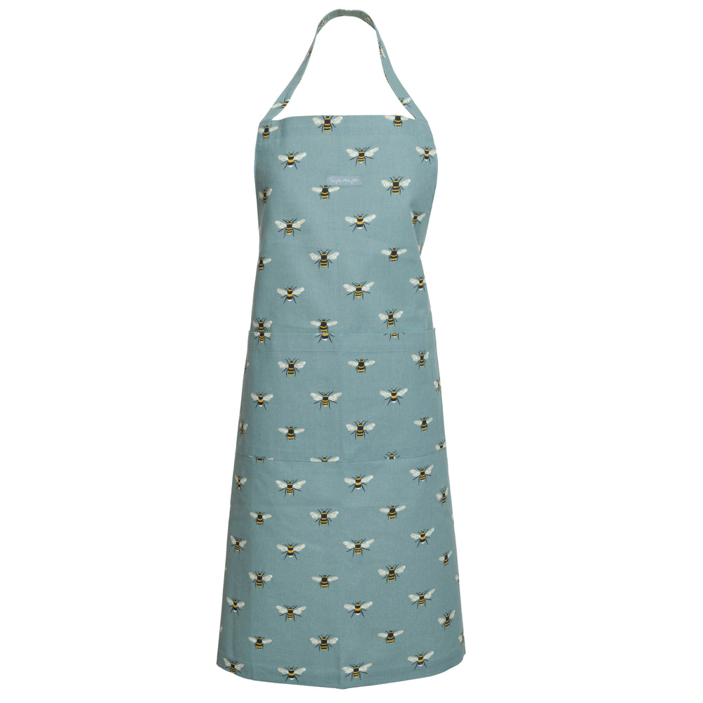 Sophie Allport Cotton Apron Bees ,Teal