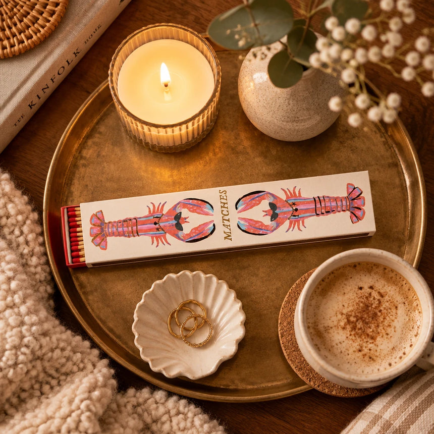 Paddywax Extra Long Luxury Matches, Lobster