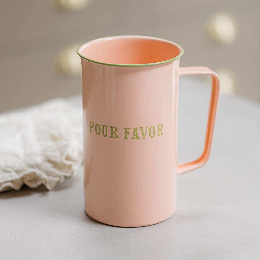 Yvonne Ellen Enamel Water Pitcher, Pour Favour