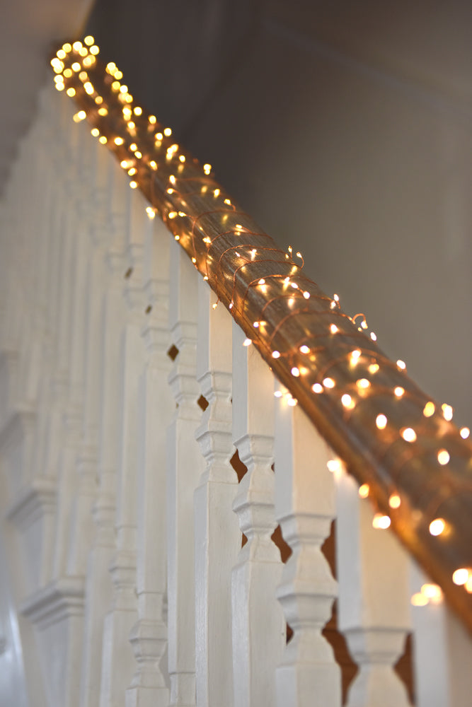 Cluster LED Fairy Lights Copper 7.5 M (Mains Powered)
