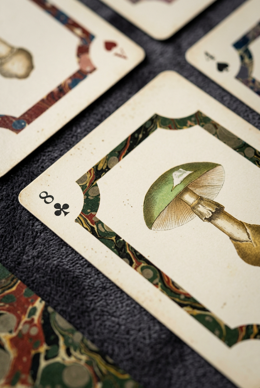 Roomytown Single Playing Card Deck, Fungi