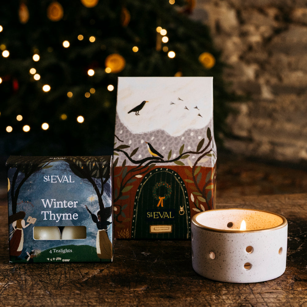St Eval Christmas Cottage Scented Tealight Gift Pack, Winter Thyme