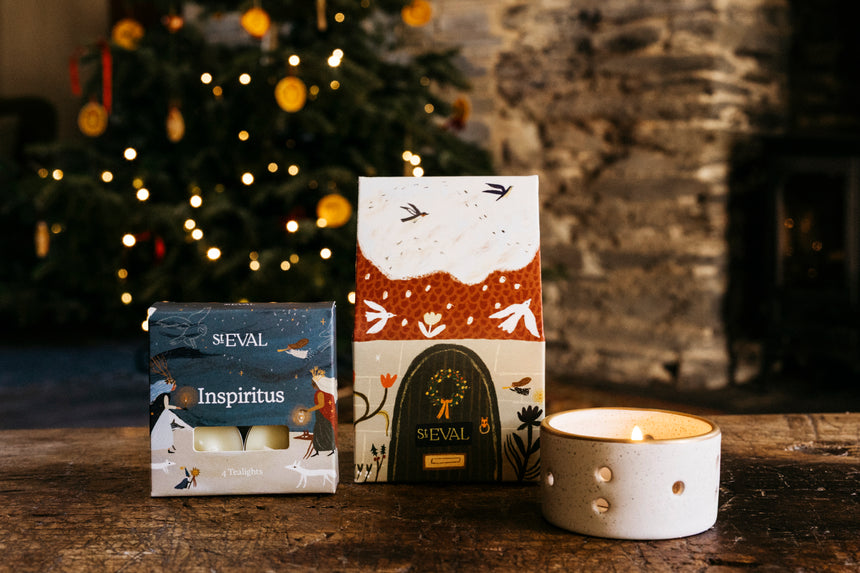 St Eval Christmas Cottage Scented Tealight Gift Pack, Inspiritus