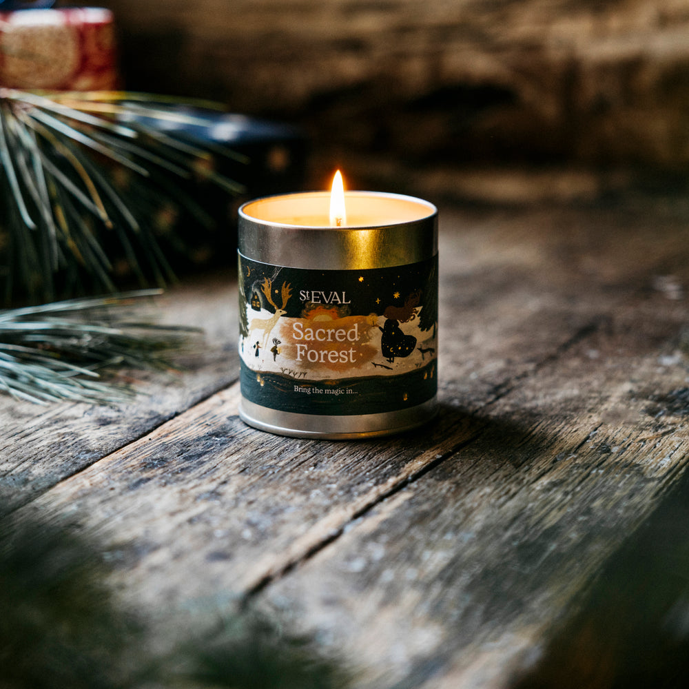 St eval Winter Edition  Sacred Forest Scented Tin Candle