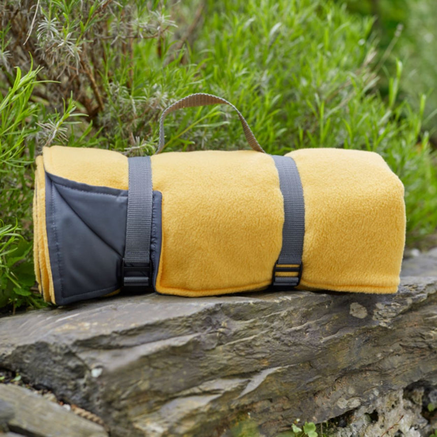 Tweedmill Fleece Picnic Rug Roll, Custard