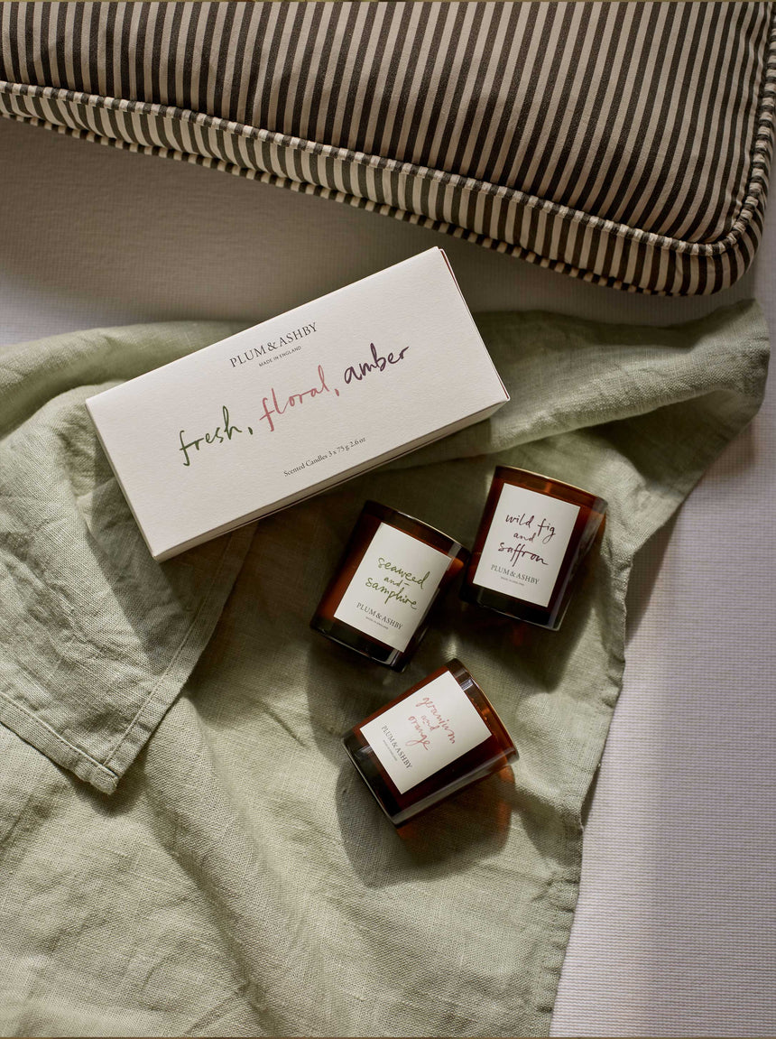 Plum & Ashby Scented Votive, Wild Fig & Saffron