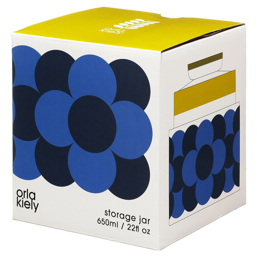 Orla Kiely Retro Stripe Yellow Storage Jar