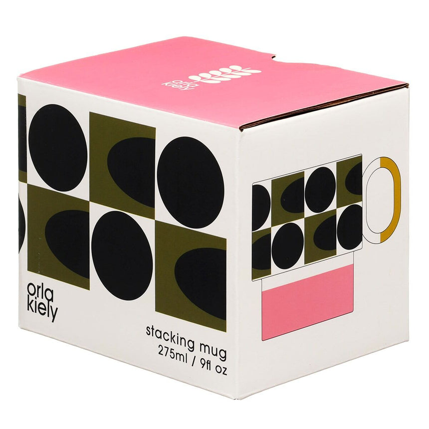 Orla Kiely Spot Square Oval Stripe Stacking Mug