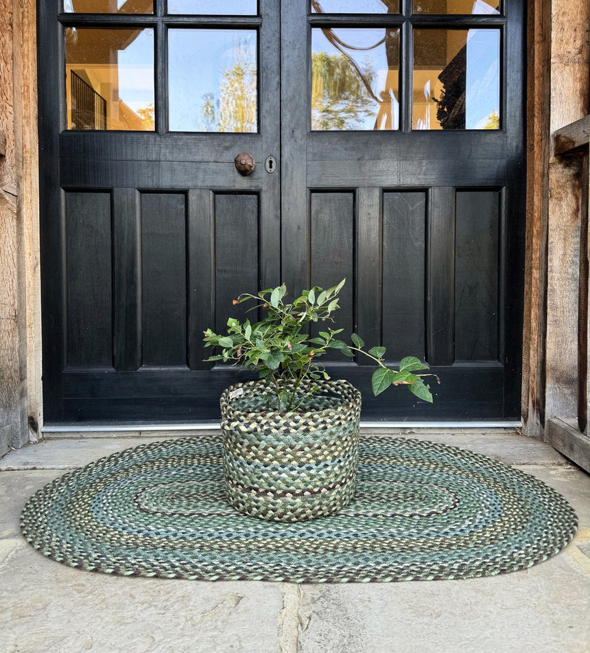 The Braided Rug Company Oval Jute Rug, Hedgerow