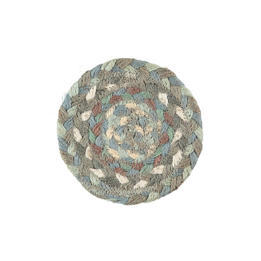 The Braided Rug Company Jute Coasters, Seaspray (Set Of 6)