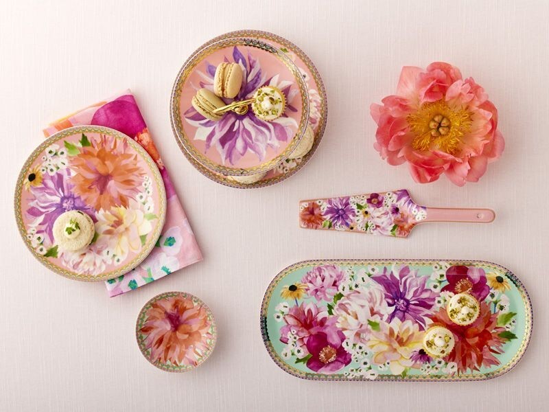 Maxwell & Williams Teas & C’S Dahlia Daze Serving Platter, Sky