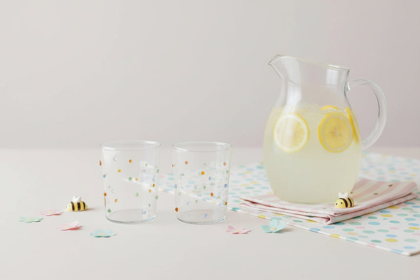 Caroline Gardner Hand Blown Textured Tumblers (Set Of 2)