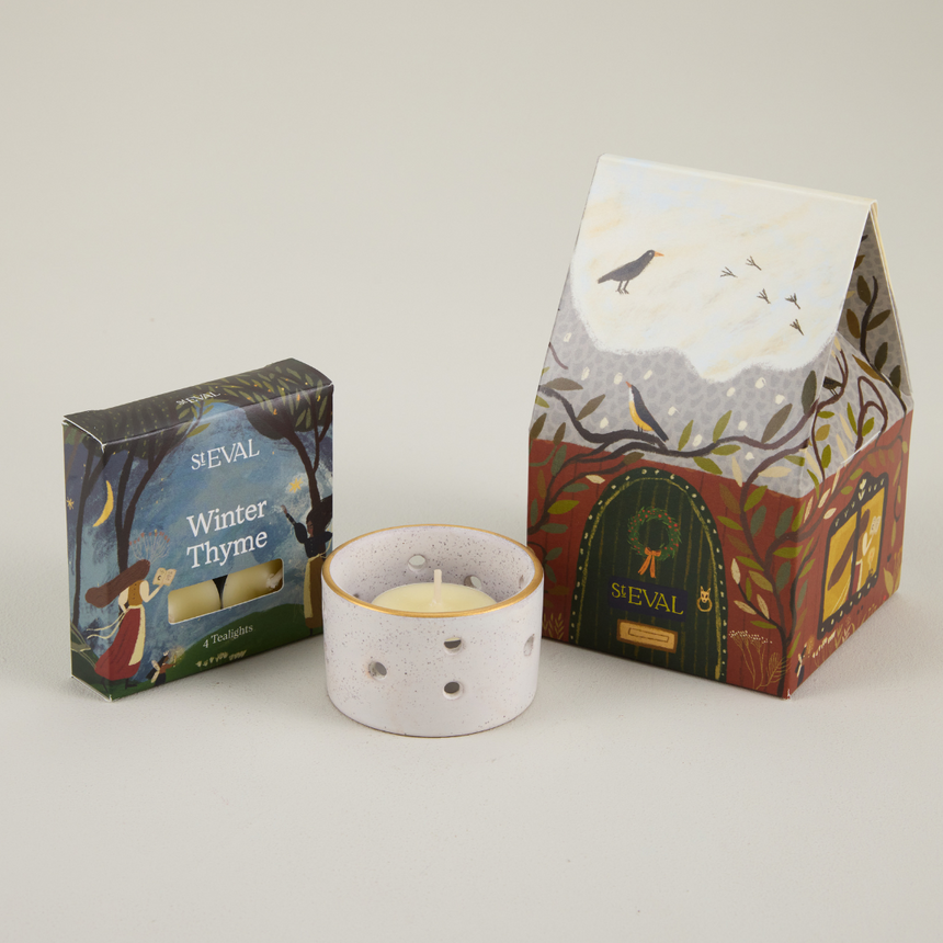 St Eval Christmas Cottage Scented Tealight Gift Pack, Winter Thyme