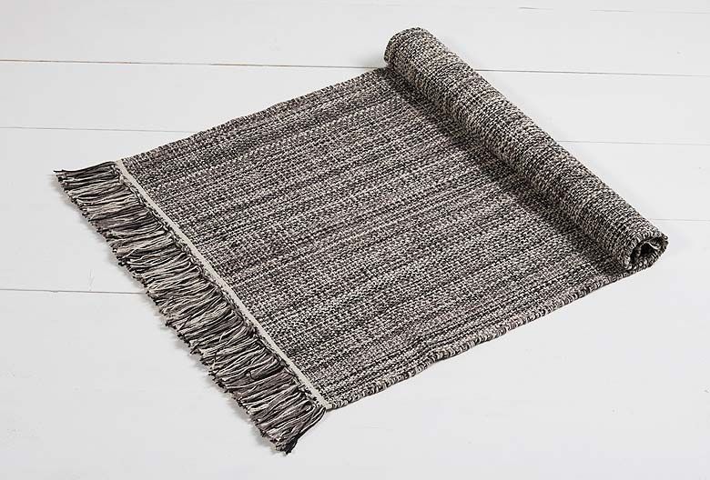 Walton & Co Chambray Cotton Rug Steel