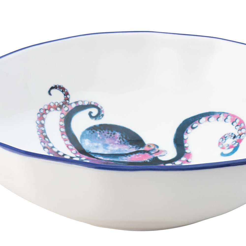 Dish Of The Day Porcelain Serving Bowl, Octopus (Large)