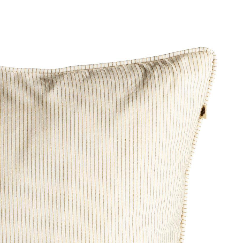 TineK Home Striped Cotton Cushion, Curry