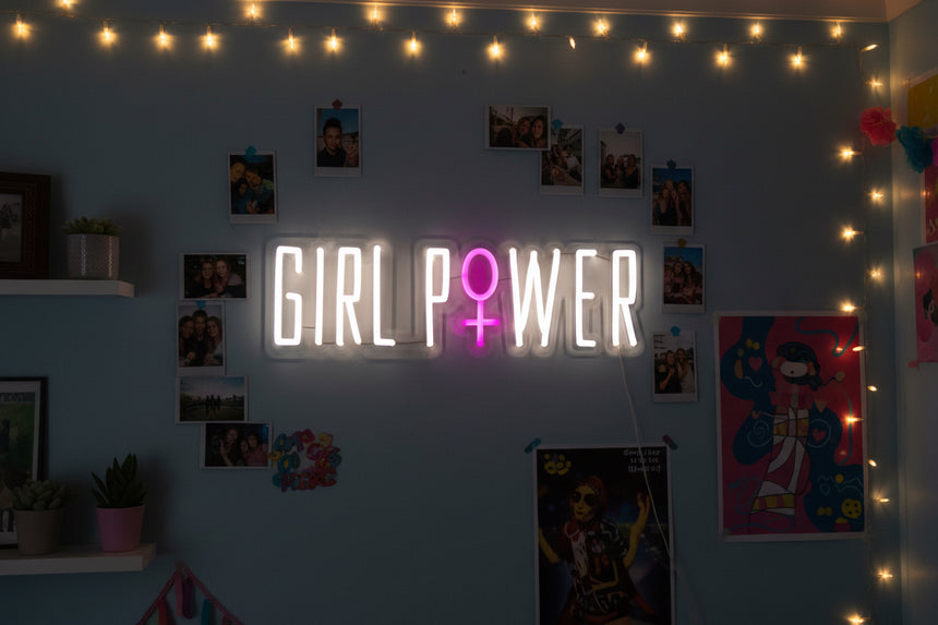 Locomocean Neon Wall Light, Girl Power