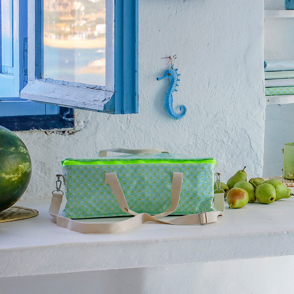 Petit Pan Insulated Bottle Cooler Bag, Pale Green