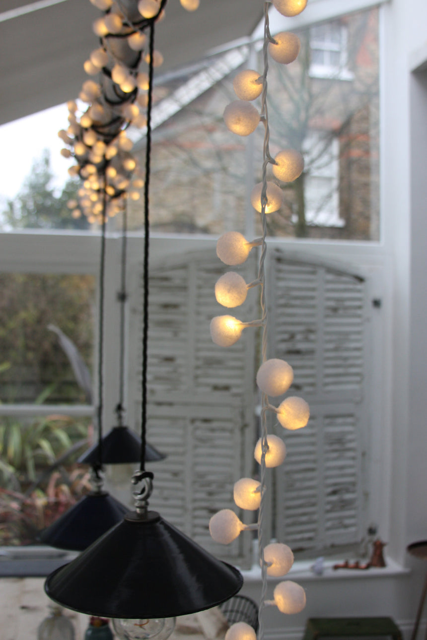 Pom Pom LED Fairy Light ( Mains Operated )